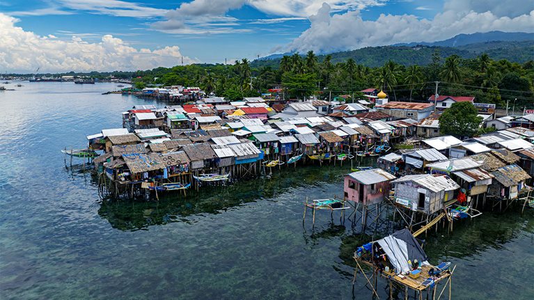 Stilt houses in Zamboanga, Philippines