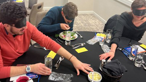Carolinas chapter hosting “Dinner in the Dark” 