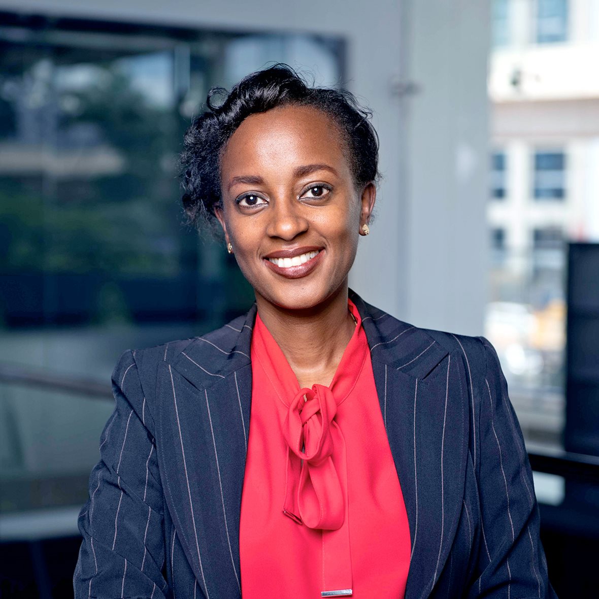 A headshot of Cynthia Kahumbura, Country Director of Jacaranda Health.